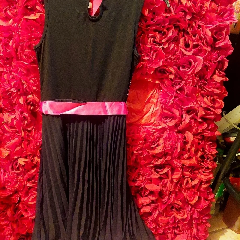 Xhilaration Multi-Colored Dress with attached Sequin Tank top. Size L 10-12